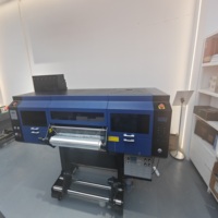 Nueva Impresora de Etiquetas UV DTF A3 de 60 cm con Rodillo de Inyección de Tinta para Cabezal I3200, 3200 dpi, Transferencia Automática Multicolor, Etiquetas de Cristal