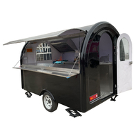 280cm Length Electric Rickshaw Food Truck Street Fast Food Van Kiosk for Sale