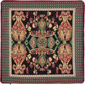 <span class=keywords><strong>Funda</strong></span> de Almohada Cuadrada de Lujo con Monograma FF, Diseño Geométrico Tejido en Jacquard de Poliéster, Estilo Europeo Vintage, Suave, 45x45cm - Product Image 2