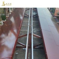 Tuiles solaires de toit en verre BIPV bifacial en silicium monocristallin incurvé, triple courbe rouge