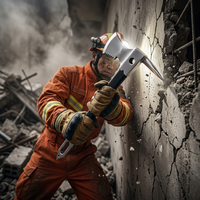 Kit d'outils de sauvetage multifonctionnel manuel SDZ-I, barre Halligan robuste, briseur manuel pour la lutte contre les incendies et la démolition