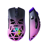 Souris personnalisée en gros d'usine] Souris MT7 ergonomique légère PAW3950 DPI30000 8000Hz pour droitiers, moules personnalisés OEM/ODM