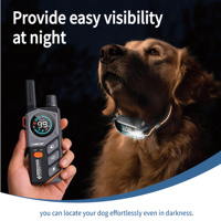 Fernbedienbare Elektrische Hundeverhalten-Korrekturvorrichtung K9-Trainer Einstellbare Intensität LED-Licht Umweltfreundlicher Kunststoff IPX7 Wasserdicht