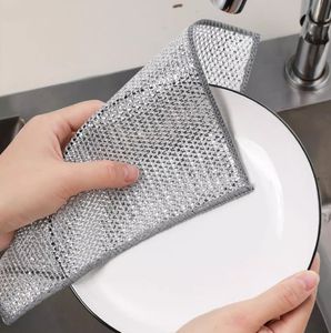 Nuevas toallitas plateadas mejoradas <span class=keywords><strong>Trapo</strong></span> de limpieza individual <span class=keywords><strong>Rejilla</strong></span> de <span class=keywords><strong>trapo</strong></span> de cocina - Product Image 4