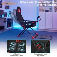 Simulateur de course PS5 : Cockpit pliable avec siège réglable, configuration complète pour le jeu et la conduite, idéal pour le sport et les clubs.