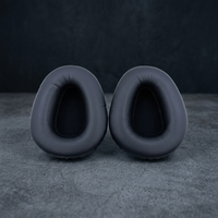 Coussinets d'oreille en cuir protéiné noir pour Logitech UE6000 UE9000 UE 6000 – Pièces de casque pour la chaîne d'approvisionnement B2B