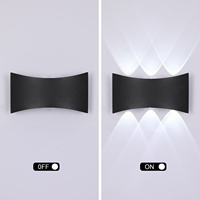 Appliques murales LED simples 6W étanches IP65 pour intérieur et extérieur, idéales pour appartements