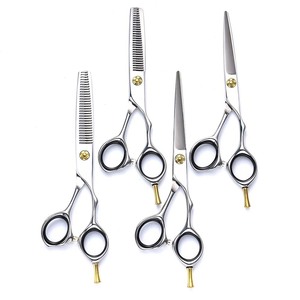 Hairdressing Scissors Set 161.6 Inch Silver Flat Thinning Shears Salon Professional Hair Styling Tools - Product Image 2