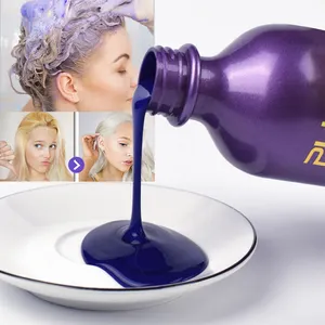 Salon Chất Lượng Dầu Gội Màu Tím Cho Tóc Vàng Anti-brassy Tím Toner Không Có Dầu Gội Đầu Màu Vàng Violet Bạc Dầu Gội Đầu Nhãn Hiệu Riêng