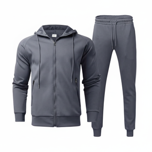 Survêtement personnalisé de haute qualité solide et lourd pour hommes, ensemble de jogging 2 pièces respirant et écologique - Product Image 1