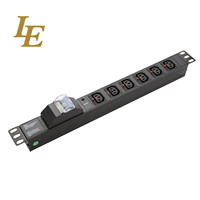 Vente en gros IEC320 C13 C14 C19 Cabinet PDU avec interrupteur disjoncteur en option