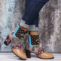 Tout nouveau talon haut bottes courtes femmes bottines pour femmes bout pointu bottines chaussures avec PVC noir de haute qualité