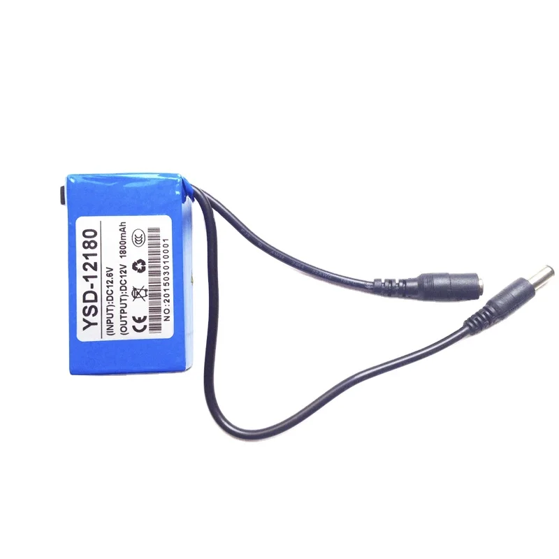 DC-168 1800mAh 12 Volt Rechargeable li-ion 12v lithium battery for Lan router CCTV Camera