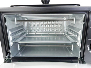 Machine à petit-déjeuner multifonctionnelle CNTRONIC, cuisinière Duoshi, mini four <span class=keywords><strong>grille</strong></span>-<span class=keywords><strong>pain</strong></span> 900W, cafetière, nettoyage facile, numérique - Product Image 6