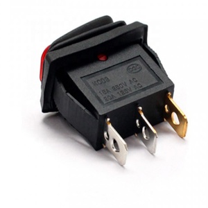 KCD3 12V 220V Màu Xanh Lá Cây Vàng Không Thấm Nước Ip67 Illuminated Chuyển Đổi Chuyển 3Pins On Off Dpdt Thuyền Pc Power Button Rocker Chuyển - Product Image 5