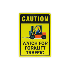Securun 2025 <span class=keywords><strong>Forklift</strong></span> trafik işareti ayakta yansıtıcı kaplı alüminyum 14x10 inç güvenlik uyarı işareti - Product Image 1