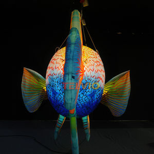 Sıcak satış dev şişme balık modeli asılı reklam şişme için Led aydınlatma ile şişme balık modeli - Product Image 5