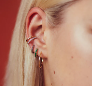 14K 18K rosa amarillo rojo oro joyería real sólido piercing pendientes anillo personalizado collar fino laboratorio diamante tenis pulsera - Product Image 2