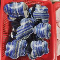 Vente en gros de bols irréguliers en Agate mousse et Lapis-lazuli, ornements, récipients de divination et de sacrifice, pierres de guérison et décorations en cristal