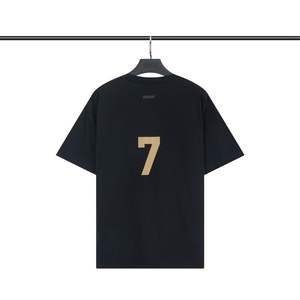 T-shirt unisexe FOG à manches courtes, tendance estivale, flocage 7 caractères, style streetwear décontracté et ample - Product Image 4