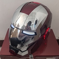 Casque de super-héros à commande vocale, fermeture/ouverture automatiques, portable