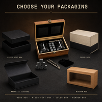 Verres à whisky SHUNSTONE Mountain avec sous-verres en ardoise noire – Idéal pour la dégustation de bourbon, les cadeaux de déménagement et les cadeaux promotionnels