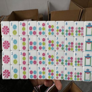 Juego de Mahjong Americano Personalizado con Diseño de Caparazón de Tortuga, Juego de Mahjong Acrílico con Patrón de Caparazón de Tortuga, Juego de Mahjong Hecho a Mano - Product Image 4