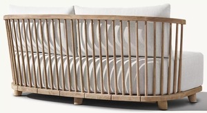 Muebles de Exterior Modernos de Madera de Teca Maciza, Sofá, Silla, Muebles de Exterior para Gimnasio, Comedor, Hotel, Parque, Sofá de Teca - Product Image 4