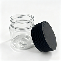 Pot en plastique transparent antivol de qualité alimentaire pour animaux de compagnie, 60 ml, 100 ml, 120 ml, avec bouchon inviolable à l'épreuve des enfants