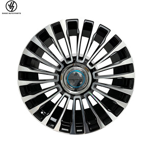 Rines de Estilo Maybach Personalizados para Mercedes Clase G W464 G63 G500, Rines Forjados de Aleación de Aluminio de 20-24 Pulgadas, Color Negro Nuevo - Product Image 1