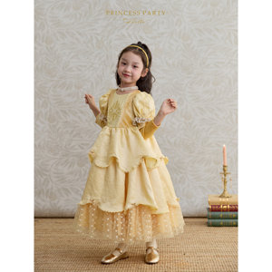Robe <span class=keywords><strong>de</strong></span> <span class=keywords><strong>princesse</strong></span> élégante en velours brodé pour filles SonnyKids, style court d'<span class=keywords><strong>hiver</strong></span>, luxe léger, pour 5 ans - Product Image 5