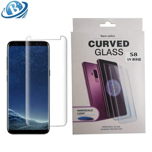 S9 Più Protezione Dello Schermo, Pieno di Colla Nano Ottica Curvo Liquido <span class=keywords><strong>Vetro</strong></span> Temperato di Protezione Della <span class=keywords><strong>Pellicola</strong></span> Della Copertura per Samsung S9 + - Product Image 2