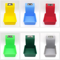 Boîtes de travail colorées en plastique, boîtes de rangement, boîtes de transport pour outils de laboratoire dentaire avec support à clip