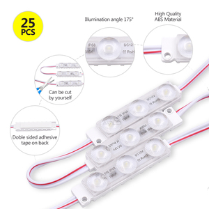 Module LED haute efficacité 3LED DC 24V 7000K Blanc 1W IP68 Étanche Puces SMD 2835 Garantie 5 ans pour la publicité extérieure - Product Image 6