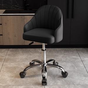 Fauteuil en cuir moderne et élégant pour salon, fauteuil de salon en velours, fauteuil de coiffeuse, fauteuil de loisirs doux et durable - Product Image 3