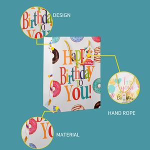 Senang01 tùy chỉnh có thể tái chế túi giấy màu nâu đáy vuông Túi giấy Kraft mua sắm thực phẩm có tay cầm - Product Image 4