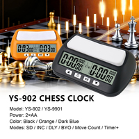YS-902 horloge d’échecs numérique à compte à rebours délai incrément piles pour tournoi horloge d’échecs