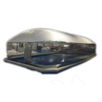 Couverture de piscine gonflable transparente en PVC, 12 m de long, 6 m de large, 2 mm d'épaisseur, à air constant, imperméable, écologique, anti-UV