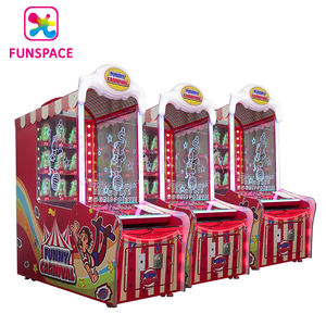 Funspace Ticket Redemption Máquina de juego de arcade Operado por monedas <span class=keywords><strong>Hit</strong></span> The Clown Win Scoring Funny Carnival Ball Throwing Game Machine - Product Image 5