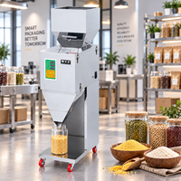 Machine de remplissage semi-automatique pour poudres, sel, poudres sèches, graines, riz, biscuits, grains de café en sachets