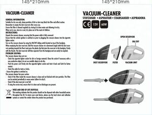 12 فولت البسيطة 60W منظف للسيارة فراغ مع اللون حسب الطلب - Product Image 5