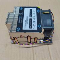 Refroidisseur de processeur pour serveur 2U SNK-P0063AP4 SP3, 4 caloducs en cuivre, ventilateur de refroidissement CPU à double roulement à billes, dissipateur thermique pour processeur