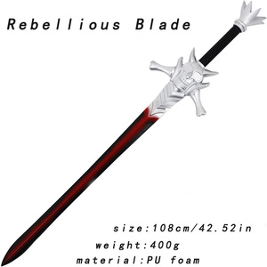 Épée de <span class=keywords><strong>Dante</strong></span> <span class=keywords><strong>Devil</strong></span> <span class=keywords><strong>May</strong></span> <span class=keywords><strong>Cry</strong></span>, Lame Rébellienne, Arme de Cosplay, Jouet Léger et Sûr, Sans Danger - Product Image 1