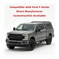 Capot de benne en aluminium avec tente de toit et couvre-benne pour F150 F250 5.5FT