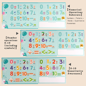 Livre de puzzle numérique Montessori, jouets éducatifs pour enfants, jeu de société pour l'apprentissage des mathématiques, comptage des nombres, cognition pour les garçons et les filles - Product Image 5