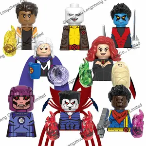 G0167 x-men Sunspot Magneto Morph Nightcrawler Madelyne Bishop Sentinel Mini bloques de construcción figuras de acción juguetes para niños