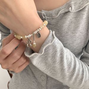 S925 Sterling <b>Silver</b> Quartz Bracelet With Cartoon <b>Charm</b> For Women Everyday Wear Light Luxury Jewelry - Product Image 5