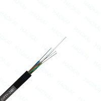 Kabel Fiber Optik FTTH Outdoor/Indoor APT, Self-Supporting Steel Wire Messenger G657A2 A1 LSZH GJYXCH Hitam Putih untuk Ftth