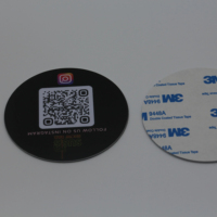 Carte NFC Sunlanrfid 13,56 MHz CR80 en plastique programmable avec code QR à scanner, NFC 213 215 216, PVC mat, carte NFC pour les commentaires Google