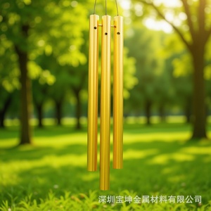 Aluminum Musical Wind Chime Tubes 6mm 135-185mm Round Hollow For Outdoor Decorations - Product Image 1
